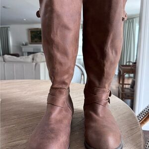 Classic Brown Women's Combat Boots